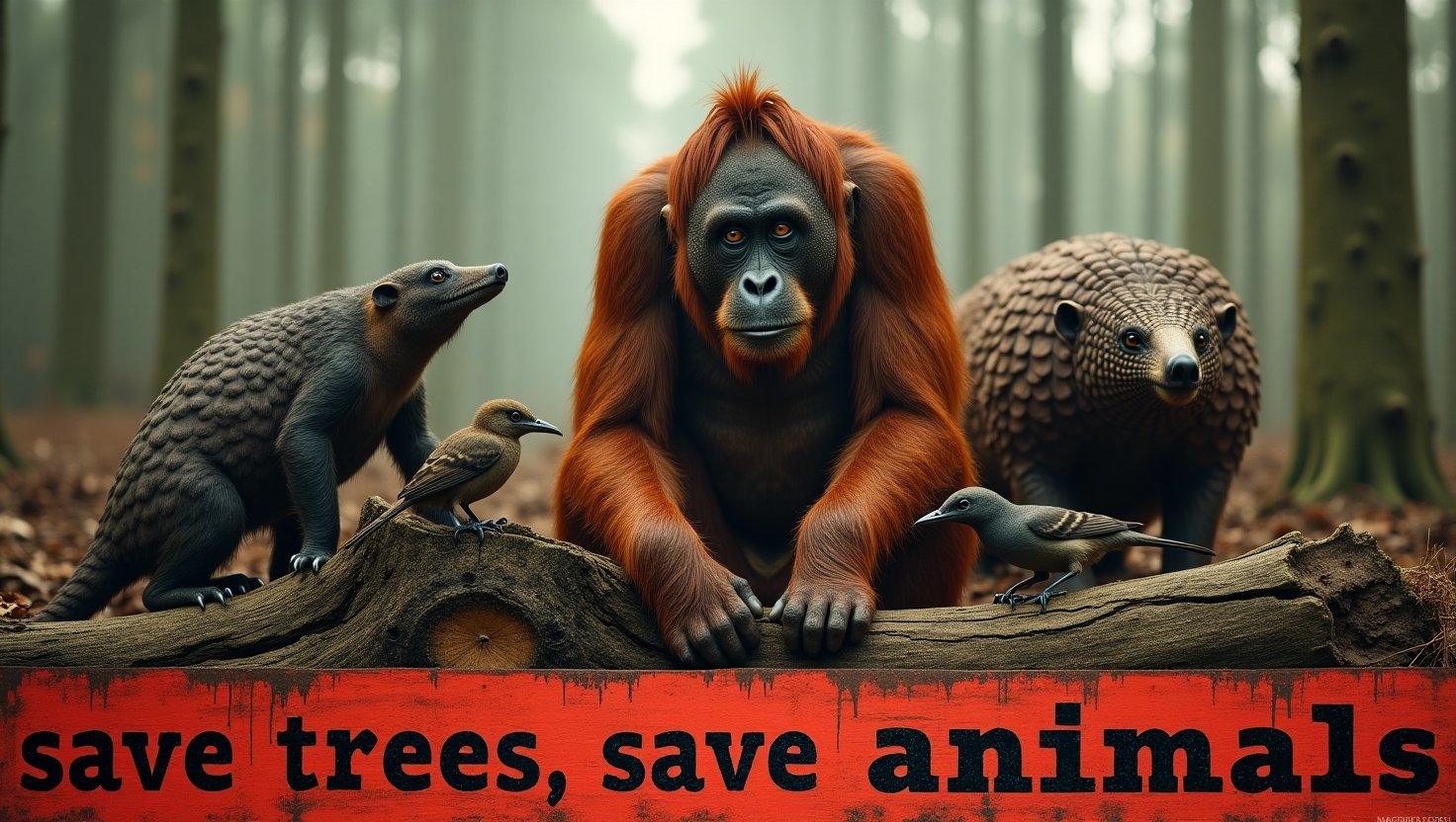 save trees, save animals