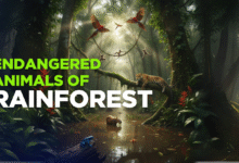 Endangered Animals of Rainforest