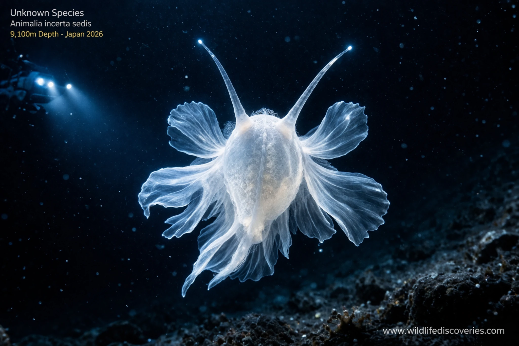 Deep sea mystery mollusc found at 9100 meters near Japan ocean