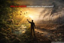 why is wildlife conservation important powerful visual showing nature vs destruction and human responsibility