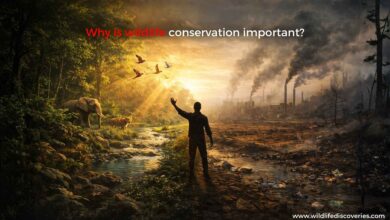 why is wildlife conservation important powerful visual showing nature vs destruction and human responsibility