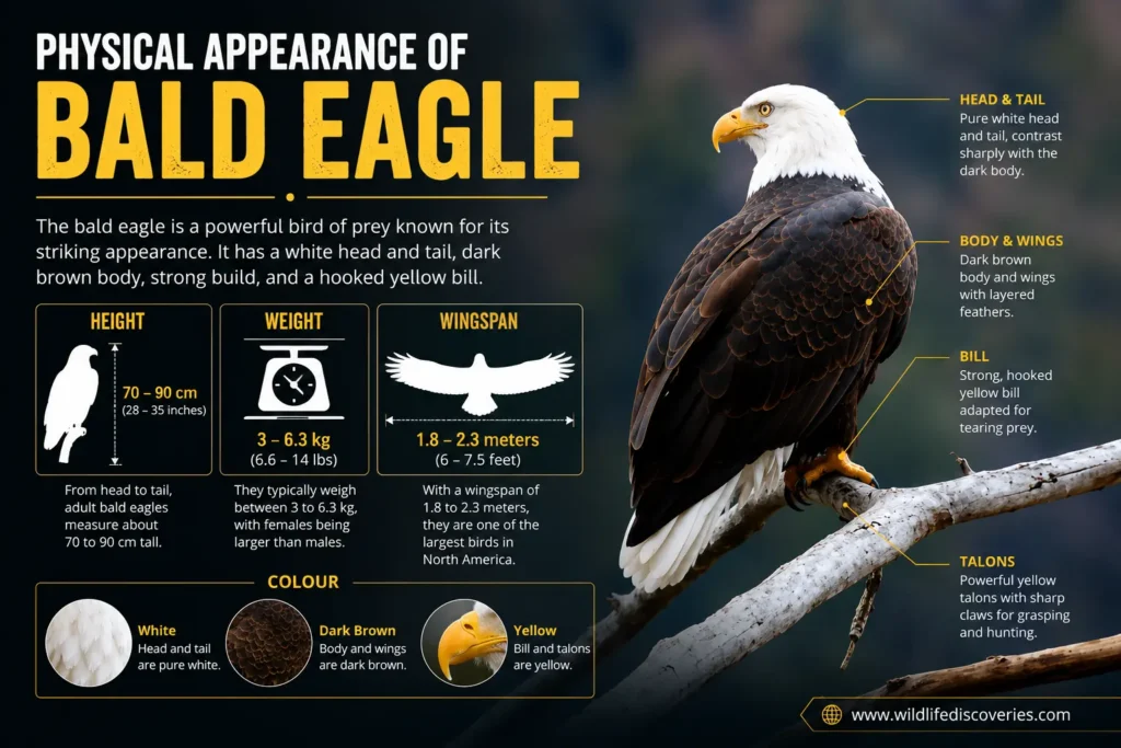 Phyiscal Apperance of Bald Eagle
